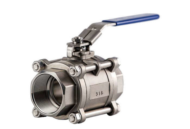 Τοποθετημένος Trunnion χάλυβας άνθρακα βαλβίδων σφαιρών 3» 300# 3 εσωτερικό εγχειρίδιο νημάτων τύπων τρόπων Τ που χρησιμοποιείται